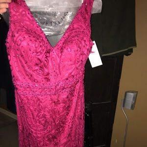 Mon Cheri Cocktail, evening dress. Knee length.